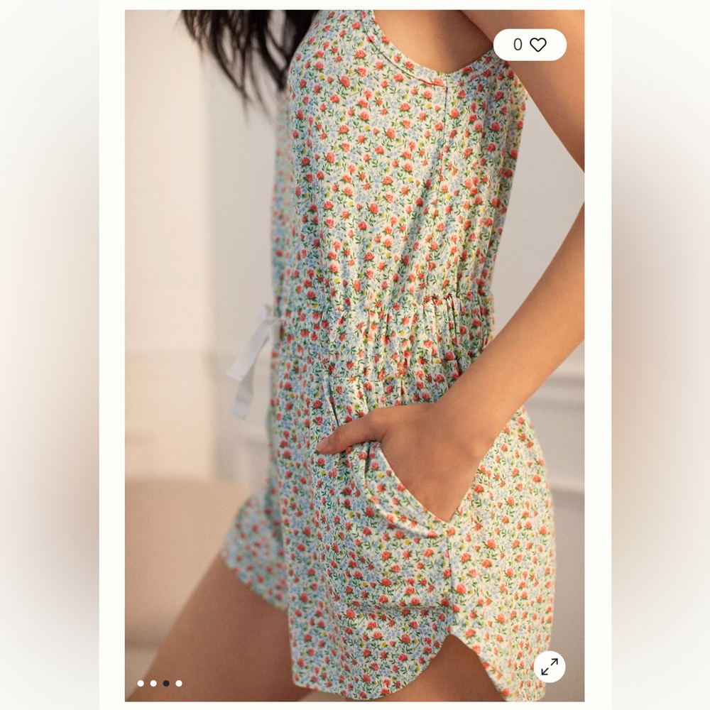 Roller Rabbit Floral Lounge Romper - Picture 3 of 6